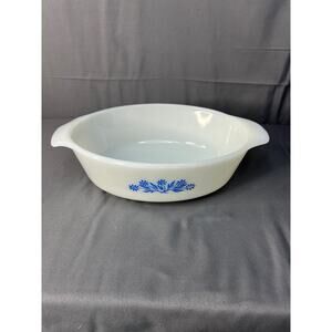 Vintage Fireking Baking Dish 433 Cornflower Pattern